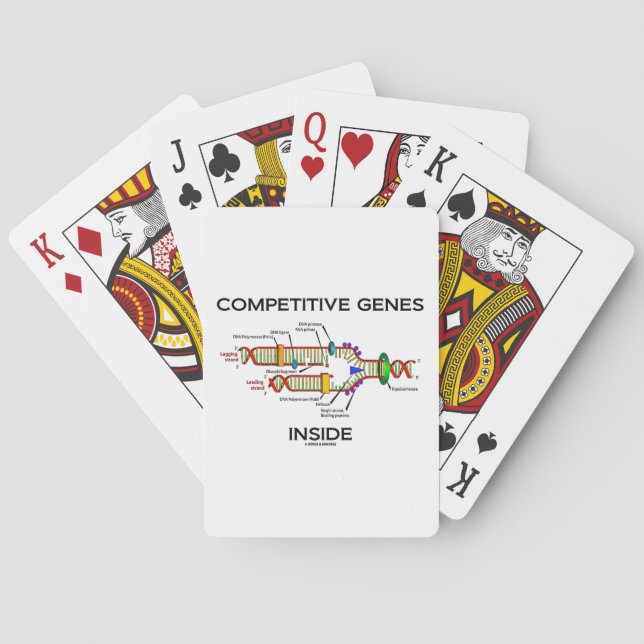 Jeu De Cartes Intérieur concurrentiel de gènes (reproduction (dos)