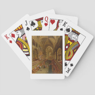 Jeu De Cartes Intérieur de la cathédrale de Canterbury, v. 1675-