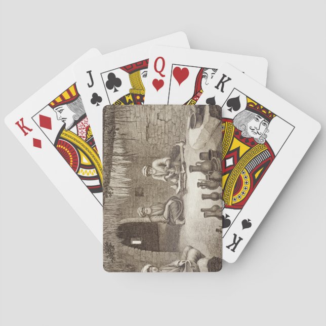 Jeu De Cartes Intérieur d'un atelier de potter, du volume II Ar (dos)