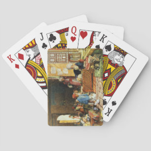 Jeu De Cartes Intérieur d'une école, Le Caire, 1890 (a/c) (voir