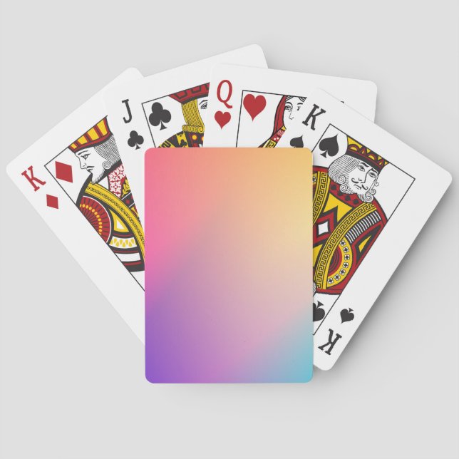 Jeu De Cartes Iridescente Neon Hot rose Photographie Rainbow Coo (dos)
