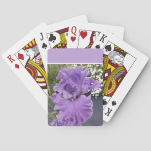 Jeu De Cartes Iris Fleurs Fleurs Violet Lavande Lilac Apron