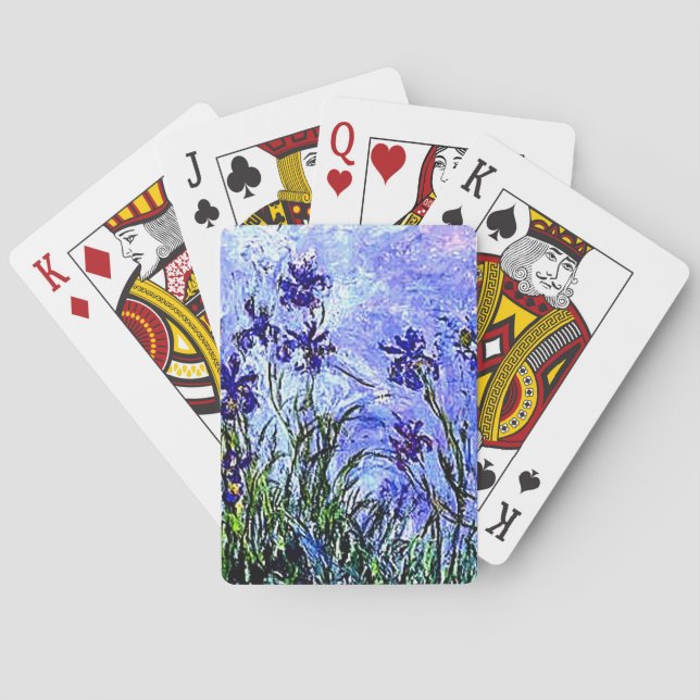 Jeu De Cartes Irises par Claude Monet Bicycle Playing Cartes (dos)