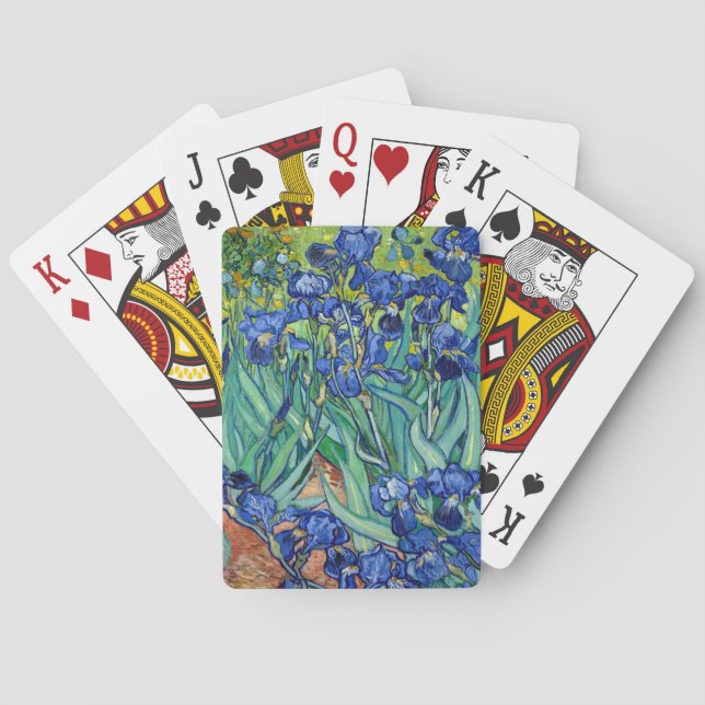 Jeu De Cartes Irises Vincent van Gogh Peinture Cartes de jeu (dos)