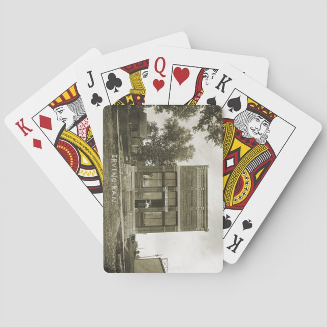 JEU DE CARTES IRVING KANSAS POST OFFICE PHOTO MARSHALL COUNT KS (dos)