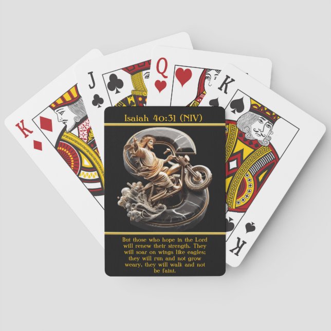 Jeu De Cartes Isaïe 40:31 Powered by Faith AI Art (dos)
