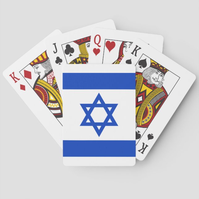 Jeu De Cartes Israël drapeau patriotique moderne (dos)