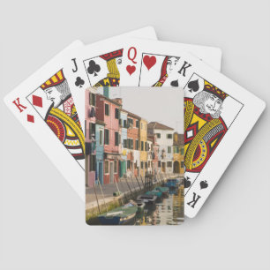 Jeu De Cartes Italie, Burano. Maisons colorées de la ligne a