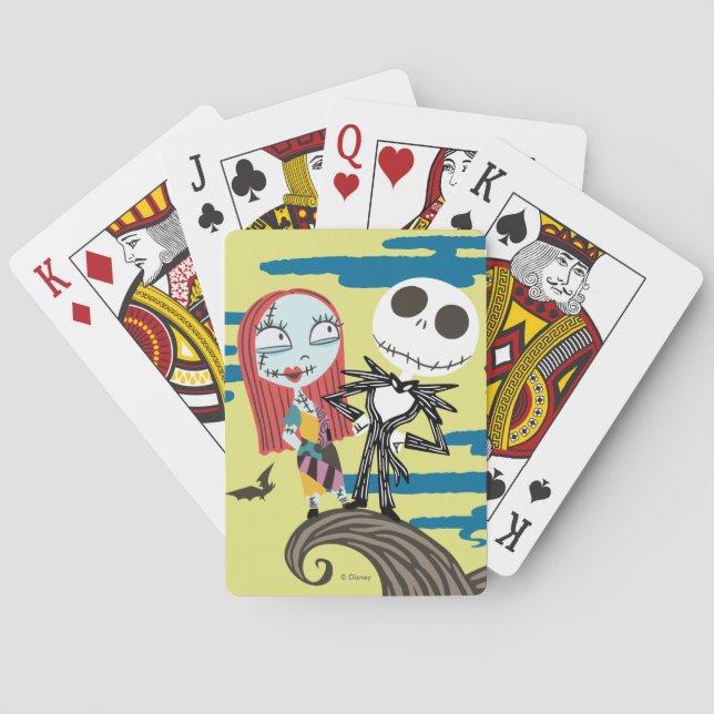 Jeu De Cartes Jack et Sally | Cartes De Lune (dos)