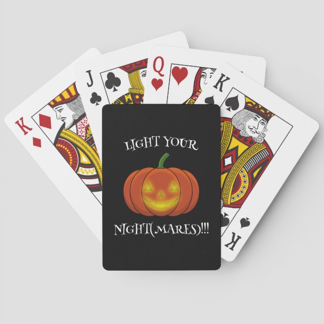 Jeu De Cartes Jack-o'-Lanterne - Allumez vos cauchemars (dos)