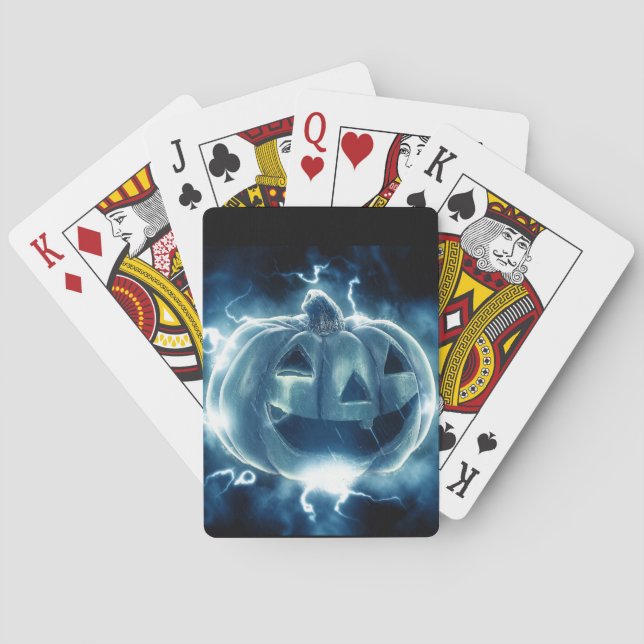 Jeu De Cartes jack-o-lanterne sous la pluie (dos)