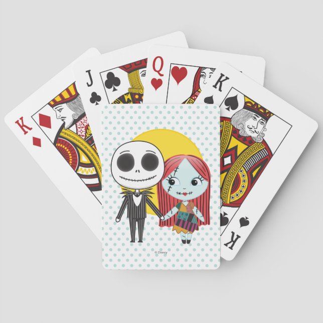 Jeu De Cartes Jack & Sally Emoji Jouer aux cartes (dos)