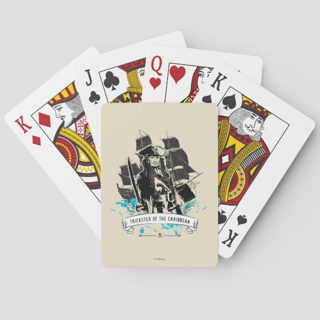 Jeu De Cartes Jack Sparrow - Trickster des Caraïbes (dos)