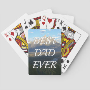Jeu De Cartes Jackson Hole Mountains Meilleur papa jamais