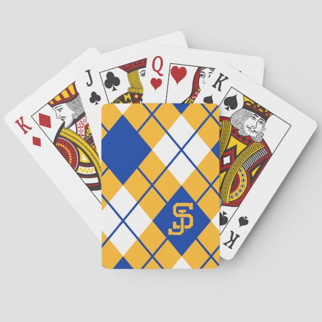 Jeu De Cartes Jacquard de Spartans d'état de San Jose (dos)