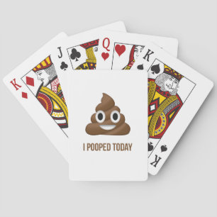 Jeu De Cartes J'Ai Poopé Aujourd'Hui Émoji Souriant