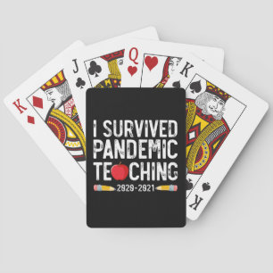Jeu De Cartes J'ai survécu à l'enseignement de la pandémie 2020