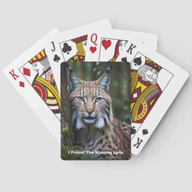 Jeu De Cartes J'Ai Trouvé Le Lynx Manquant Jouer Des Cartes (dos)