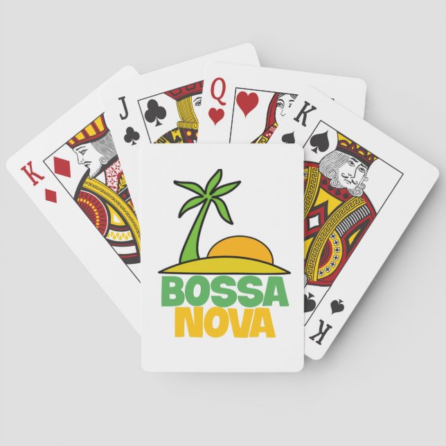 Jeu De Cartes J'aime Bossa Nova cadeau pour les amateurs de musi (dos)