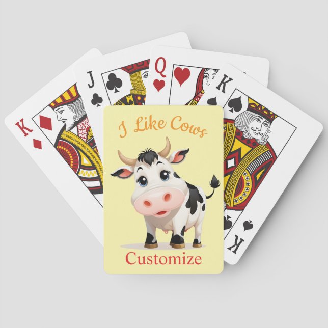 Jeu De Cartes J'Aime Cows Art Thunder_Cove (dos)