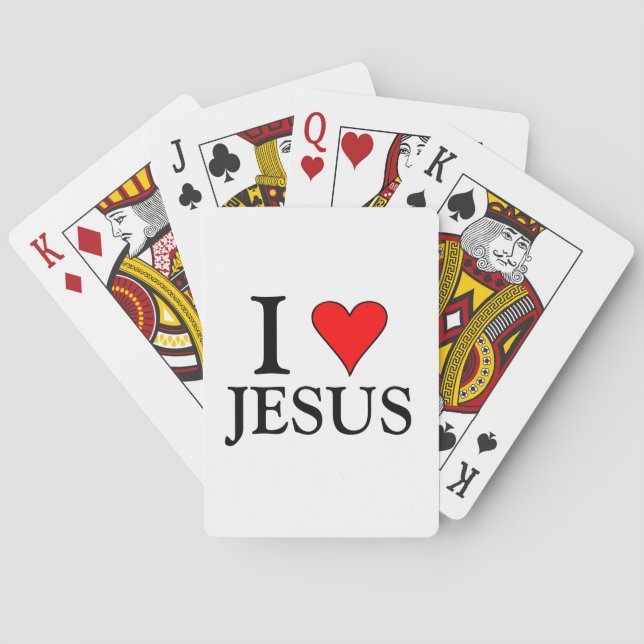 Jeu De Cartes J'aime Jésus (dos)