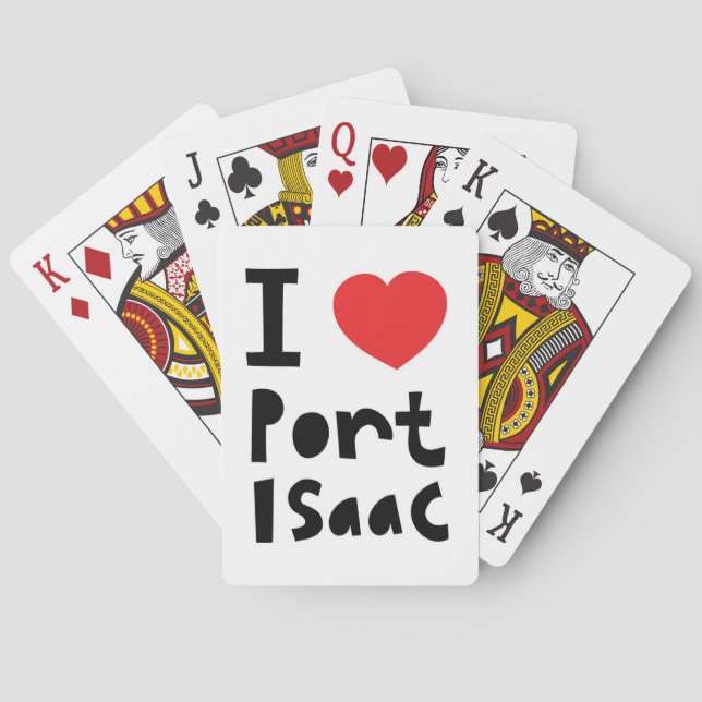 Jeu De Cartes J'aime le port Isaac (dos)