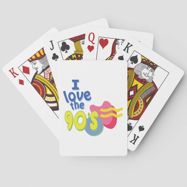 Jeu De Cartes J'aime les années 90 (dos)