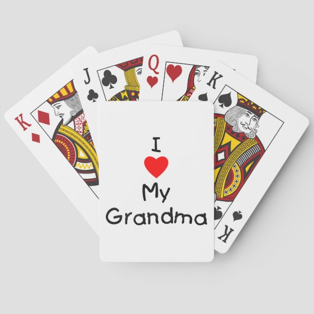 Jeu De Cartes J'aime ma grand-mère (dos)