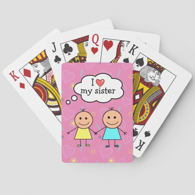 Jeu De Cartes J'aime ma soeur (dos)