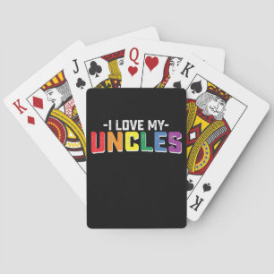Jeu De Cartes J'Aime Mes oncles Fierté Famille Gay Lesbienne Cor