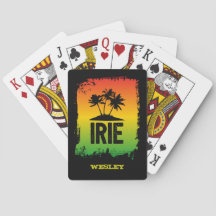 Jamaican IRIE Rasta Flag Colors Tropical