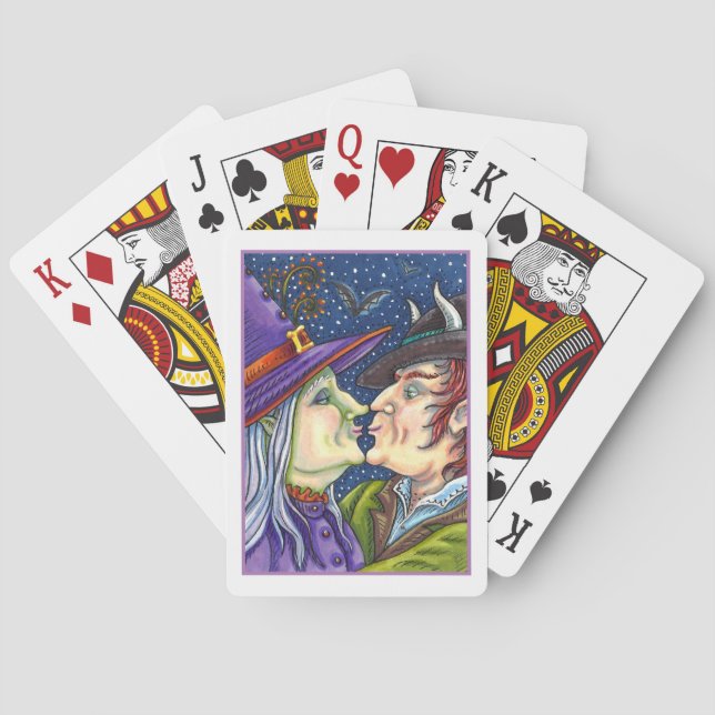 JEU DE CARTES JAMAIS TROP VIEILLE POUR ROMANCE, WITCH & WARLOCK  (dos)
