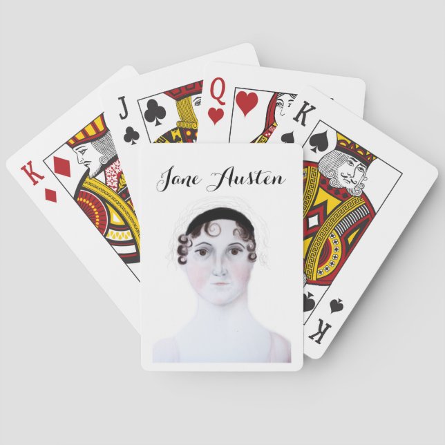 Jeu De Cartes Jane Austen Portrait Vélo Jouer Cartes (dos)