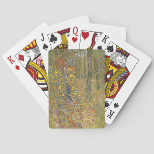 Jeu De Cartes Jardin agricole avec Crucifix (par Gustav Klimt)