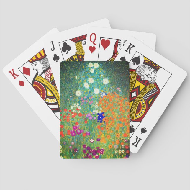 Jeu De Cartes Jardin aux fleurs Gustav Klimt (dos)