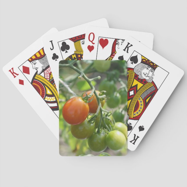 Jeu De Cartes Jardin Cherry Tomates Nature (dos)