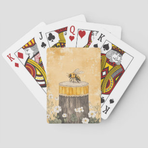 Jeu De Cartes Jardin de fleurs sauvages à l'abeille à miel vinta