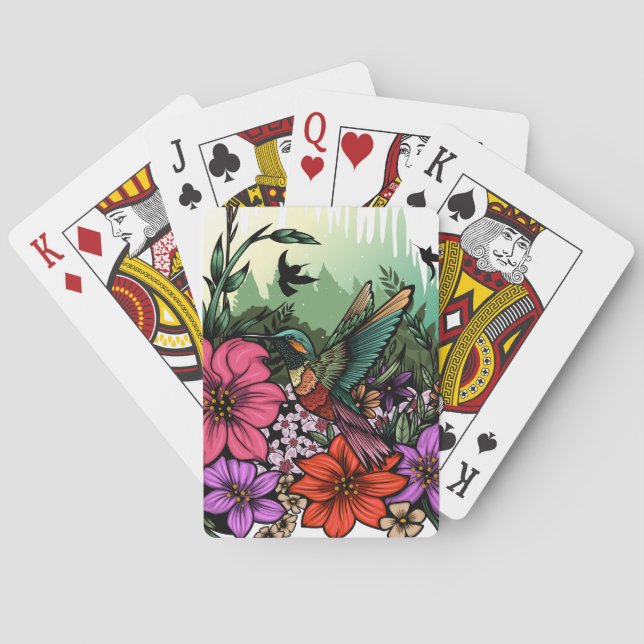 Jeu De Cartes Jardin des colibris (dos)