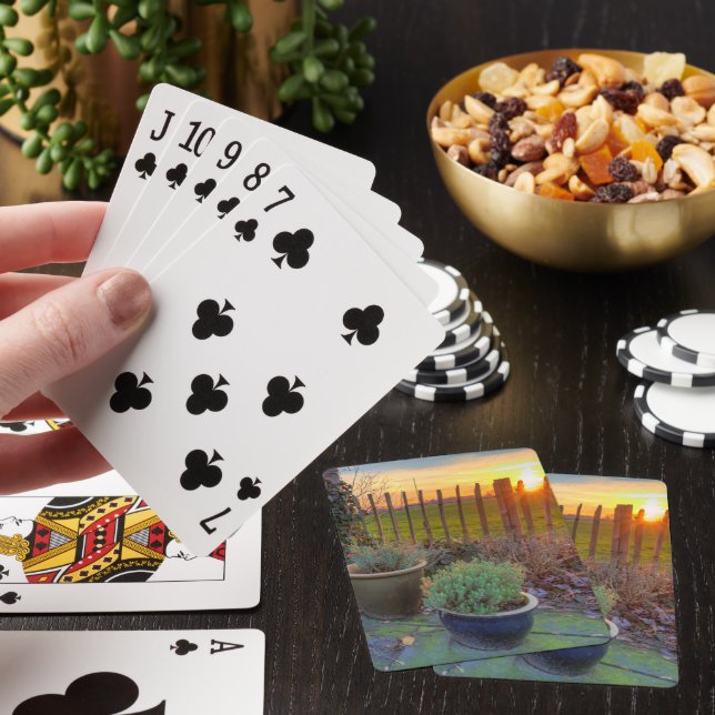 Jeu De Cartes Jardin d'hiver au coucher du soleil (In Situ)