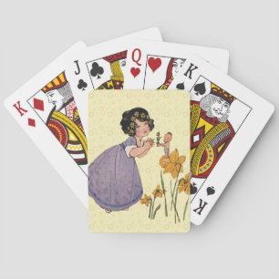 Jeu De Cartes Jardin Elfe Jonquille Féerie Printemps Pâques