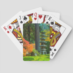 Jeu De Cartes Jardins Japonais En Automne À Portland, Oregon
