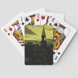 Jeu De Cartes Jaune pointu Noir New York City