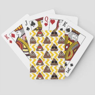 Jeu De Cartes Jaune Zig Zag Poop Emojis