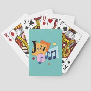 Jeu De Cartes Jazz coloré Design Art Moderne