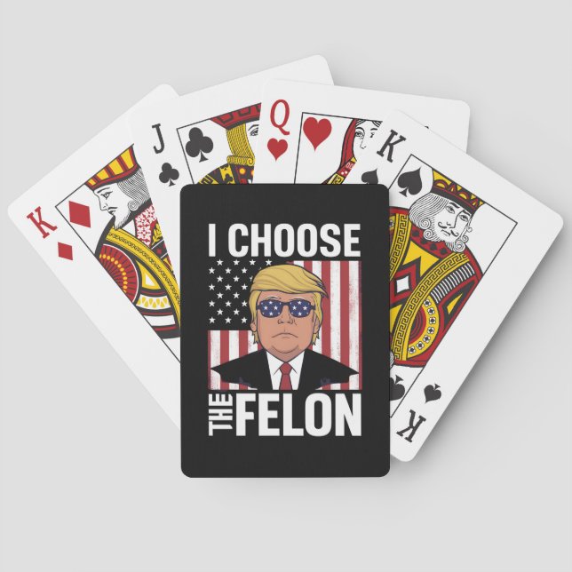 Jeu De Cartes Je Choisis Le Patriote Républicain Felon Trump 202 (dos)