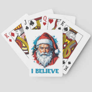 Jeu De Cartes Je crois en le style Graffiti du Père Noël
