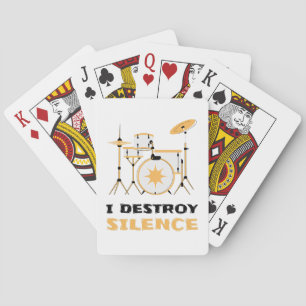 Jeu De Cartes Je Détruis Silence Funny Drummer