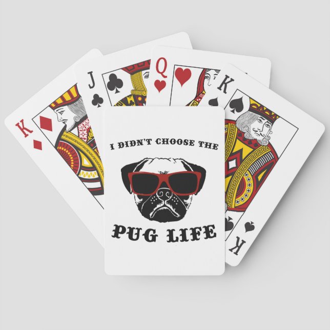 Jeu De Cartes Je n'ai pas choisi le chien de cool de la vie de (dos)