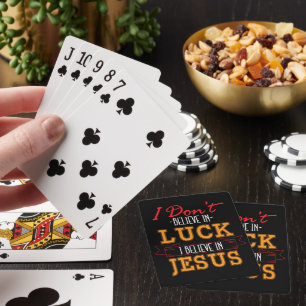JEU DE CARTES JE NE CROIS PAS À LA CHANCE QUE JE CROIS À JÉSUS