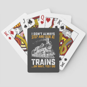 Jeu De Cartes Je Ne M'Arrête Pas Toujours Et Regarde Les Trains